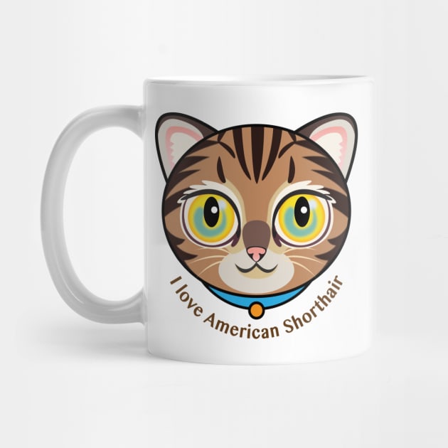 I Love American Shorthair by zoneo